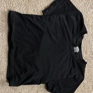 Black Silk T-Shirt